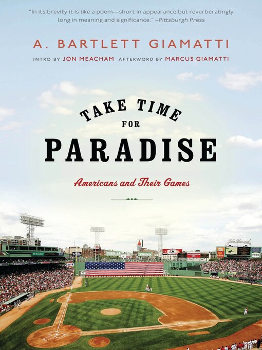 Title details for Take Time for Paradise by A. Bartlett Giamatti - Available